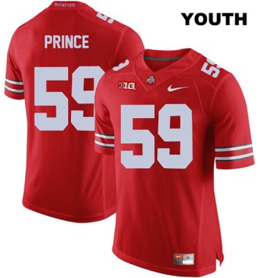 Youth NCAA Ohio State Buckeyes Isaiah Prince #59 College Stitched Authentic Nike Red Football Jersey WT20U44RX